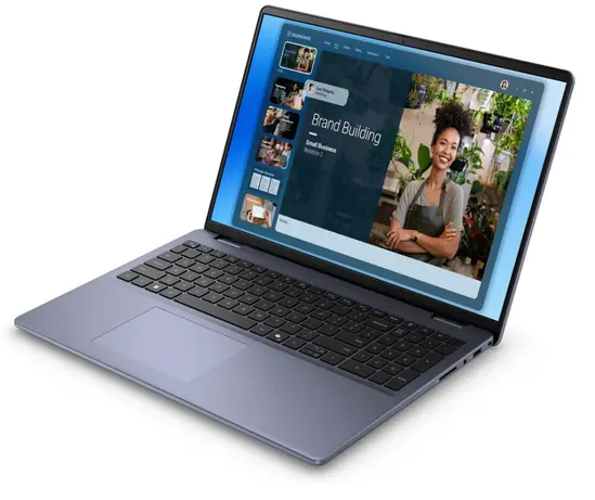 Лаптоп Dell 16 DC16251, Intel Core 7 150U (10 cores, up to 5.4 GHz), 16.0" FHD+(1920x1200) AG, 300nits, 16GB, 2x8GB, DDR5, 5200 MT/s, 1TB M.2 PCIe, NVIDIA MX570A with 2GB GDDR6, Cam, FPR, Wi-Fi 6E, Backlit Kb, Win 11 Pro, Aluminium 3Y PS