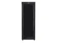 Комуникационен шкаф Lanberg rack cabinet 19' free-standing 42U800x800 (flat pack) with glass door lcd black v2