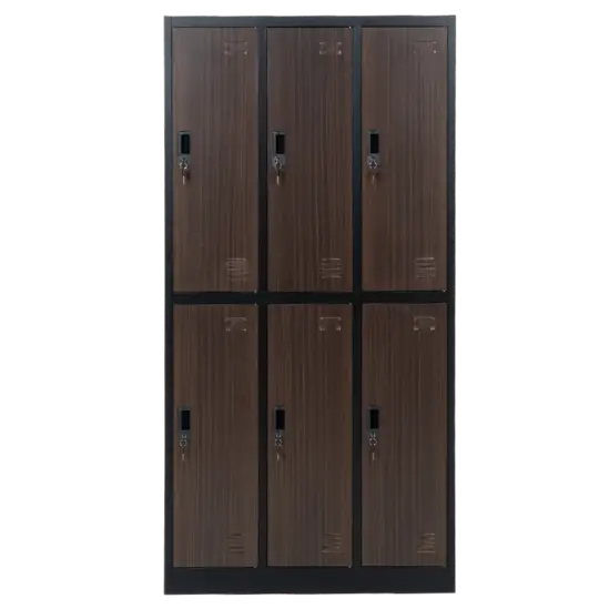 Метален гардероб BTL L с 6 отделения 185х90х45 см- сниман отпред