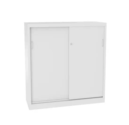 Архивен шкаф FRT с 3 отделения 104x100x43.5 см - със затворени врати, сниман отпред