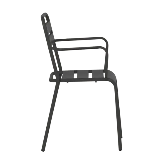 Градински стол ЛУНОРА-сниман отстрани, изчистена визия