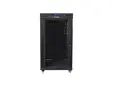 Комуникационен шкаф Lanberg rack cabinet 19' free-standing 22U800x800 (flat pack) with glass door lcd black v2