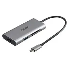 Докинг станция Acer 7in1 Type C dongle: 1 x HDMI, 3 x USB3.2, 1 x SDTF, 1 x PD, Up to 5Gbps Data transmission speed