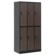 Метален гардероб BTL L с 6 отделения 185х90х45 см- затворен, сниман отстрани
