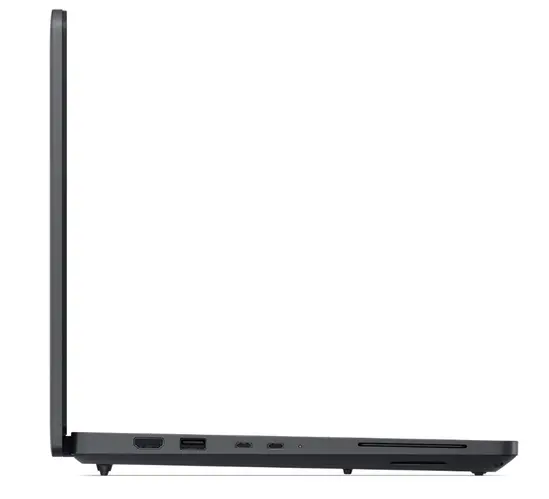 Лаптоп Dell Pro Max 14 MC14250, Intel 7 255H (24MB, 16 cores, up to 5.10 GHz Turbo), 14.0' FHD+(1920x1200) 300nits AG, 16GB: 1x16GB, DDR5, 7500 MTs, LPCAMM, 512GB, UMA Graphics, FHD+IR Cam, and Mic, Wi-Fi 7, FPR, Backlit Kb, Win11 Pro, Magnetite, 3Y PS