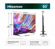 Телевизор Hisense 50" E7S, 4K Ultra HD 3840x2160, QLED, Quantum Dot, HDR 10+, HLG, Dolby Vision, DTS Virtual X, Smart TV, WiFi, Light Sensor, BT, Anyview Cast, 3xHDMI, 2xUSB, LAN, CI+, DVB-T2/C/S2, Black