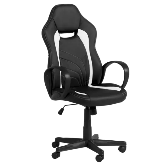Геймърски стол МАРТИН - в два цвята, бял с черен