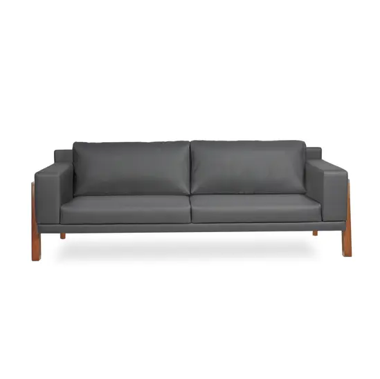 Диван триместен ЖЕРАВНА PNM 03 - сниман в профил, сива дамаска