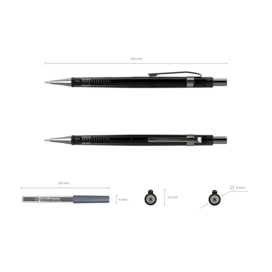 Молив Erich Krause автоматичен Black Pointer 0.5 mm