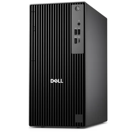 Настолен компютър Dell Pro Tower QCT1255, AMD Ryzen 7 PRO 8700G (16 TOPS NPU, 8 cores, up to 5.1GHz), 16 GB: 2 x 8 GB, DDR5, up to 4800 MTs, 512GB SSD, Integrated Graphics, 8x DVD+-RW, Bulgarian Keyboard&Mouse, 180W, Win 11 Pro, 3Y PS