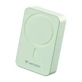 Външна батерия Verbatim Charge 'n' Go Essentials Power Bank Magnetic Wireless 20000mAh Green