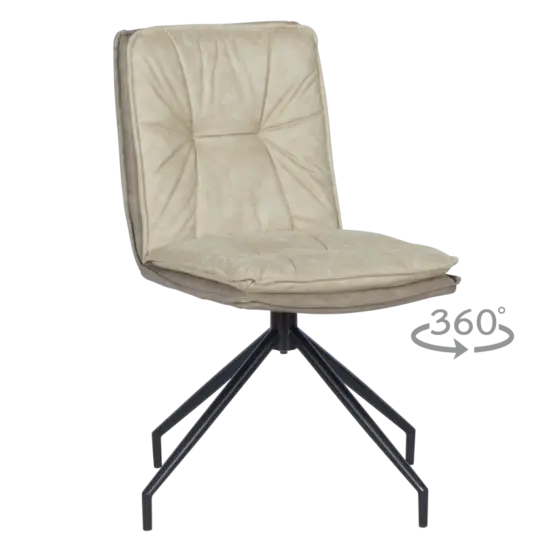 Трапезен стол АРОН- цвят шампанско