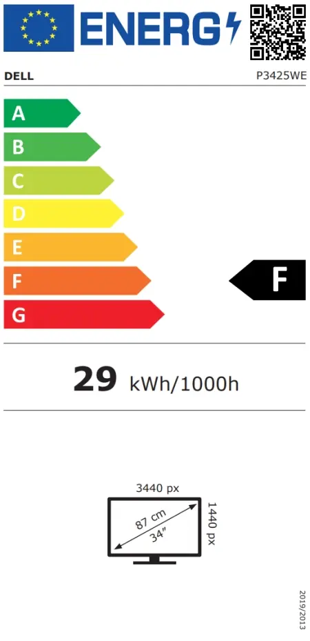 Монитор Dell P3425WE, 34.1' Curved, WQHD AG, IPS, 100 Hz, 21:9, 5ms, 1500:1, 300 cdm2, (3440x1440 ), 99% sRGB, HDMI, DP, USB-C PD of up to 90W, USB-C Hub, RJ45, PIP, PBP, Height Adjustable, Swivel, Slant, Tilt, Black