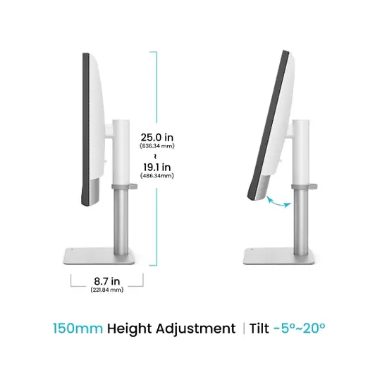 Монитор BenQ PD3226G 32" 4K 144Hz, IPS, 1ms, Designer Monitor, AQCOLOR, AMD FreeSync Premium, Pantone, Calman, Display ColorTalk, Daisy Chain, KVM, Thunderbolt 4, CADCAM Mode, DualView, 400nits, 1200:1, DP.HDMI, TB4 90W PD, Height Adj. 150mm, 7kg. WHITE-