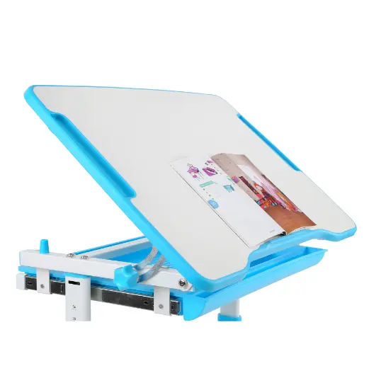 Комплект ученически чин и стол 201 син