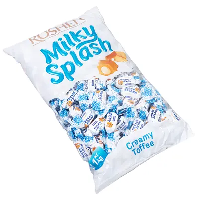 Бонбони Roshen milky splash toffee 1кг