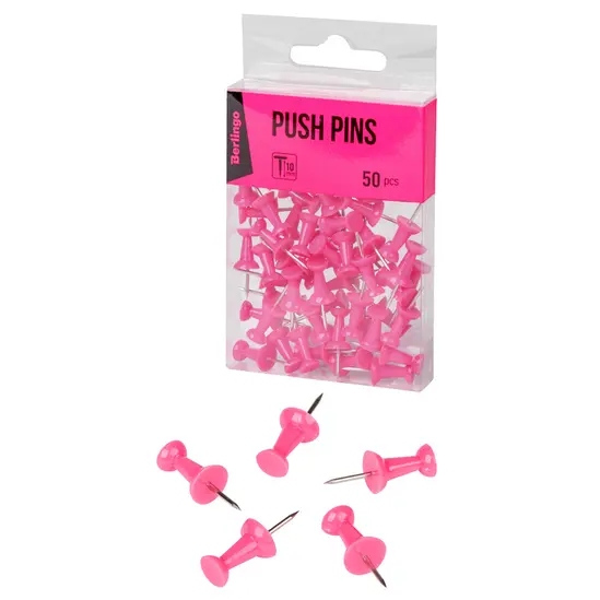 Пинчета Berlingo Коркова дъска 50 бр- пинчета извън кутията