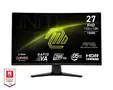 Монитор MSI MAG 274CXF, 27", 0.5ms, 280Hz, Rapid VA, 1920x1080 (FHD), 16:9, CURVE 1500R, FreeSync Premium, 92.2% DCI-P3, AG, HDR Ready, 300 nits, 4000:1, DCR 100M:1, DP(1.2a), 2xHDMI 2.0b, Tilt, VESA, Black, 3.4kg