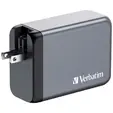 Зарядно устройство Verbatim GNC-240 GaN Charger 4 Port 240W USB AC (EUUKUS)