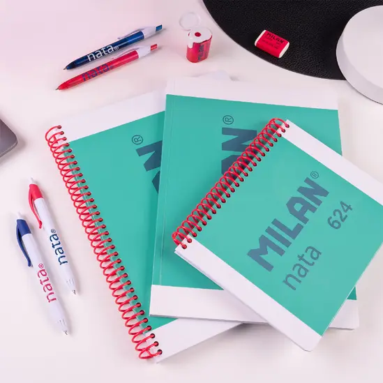 Тетрадка спирала А4 Nata Milan 80 л 3 броя