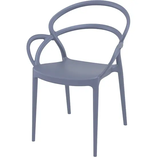 Градински стол МИЛАНО- сив цвят