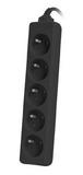 Разклонител Lanberg power strip 3m, 5 socket,s french quality-grade copper cable, black