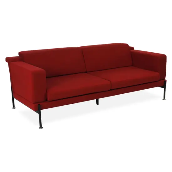 Диван триместен СТРУМЯНИ APX 03- в червен цвят