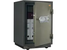 Метален сейф FRS огнеупорен PMT 75- сниман отпред, зелен на цвят