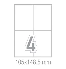 Самозалепващи етикети 105x148.5 4 бр.
