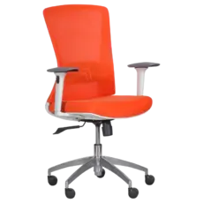 Работен стол ДЕЯН- оранжев, ергономичен, реулируем