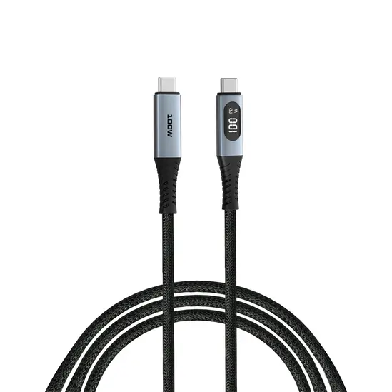 Кабел Verbatim Sync & Charge USB C to USB C 100W Display 120 cm
