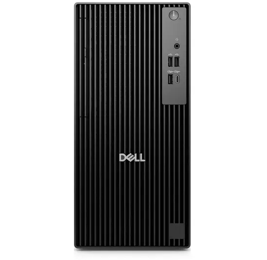 Настолен компютър Dell Pro Tower QCT1255, AMD Ryzen 5 8600G (16 TOPS NPU, 6 cores, up to 5.0GHz), 16 GB: 2 x 8 GB, DDR5, up to 4800 MTs, 512GB SSD, Integrated Graphics, 8x DVD+-RW, Bulgarian Keyboard&Mouse, 180W, Ubuntu, 3Y PS