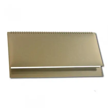 Настолен календар бележник LIGHT-златист цвят