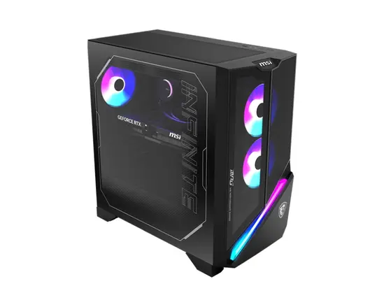 Настолен компютър MPG Infinite X3 AI 2NVV9-450EU, Core Ultra 9 285K(36M Cache, up to 5.70 GHz), GeForce RTX 5080 16G SHADOW 3X GDDR7, Z890, Liquid(360mm), 32GB(2x16GB 5600Mhz), 2x1TB M2NO Raid, 1200W 80 Plus Gold PSU, Ambient Link, Mystic Light, Win11Hom