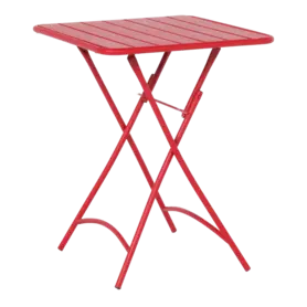 Сгъваема градинска маса РУБИНА- червен цвят