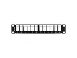 Пач панел Lanberg patch panel blank 12 port 1U with organizer for keystone modules black