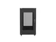 Комуникационен шкаф Lanberg rack cabinet 19' free-standing 22U600x800 (flat pack) with mesh door black