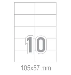 Самозалепващи етикети 105x57 10 бр.