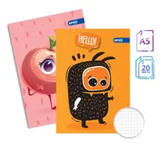 Тетрадка телчета А5 офсет 20 л големи кв