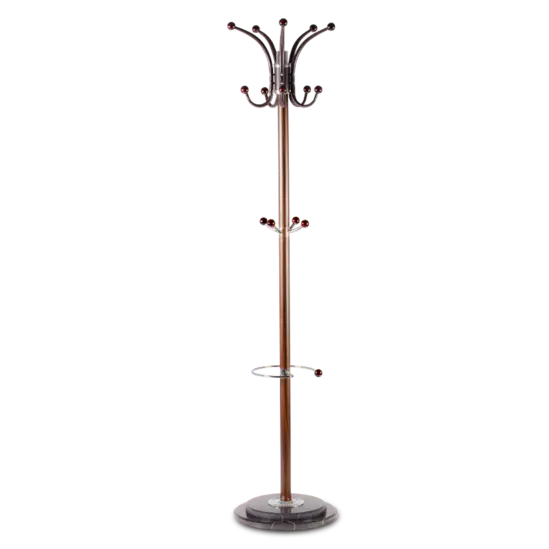 Закачалка за дрехи 8138-1- с мраморна основа, брой куки 14 