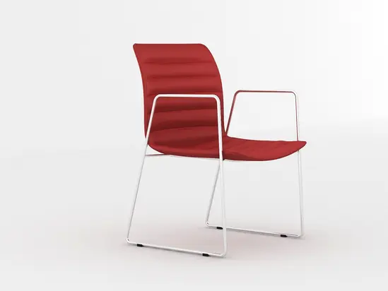 Посетителски стол ПРЕСЛАВ LN 002- хромирана база