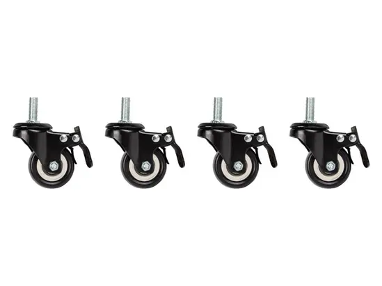 Аксесоар Lanberg castors x4 with thread and brake for wall mounting 19' cabinets