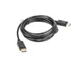 Кабел Lanberg display port MM cable 3m 4K, black