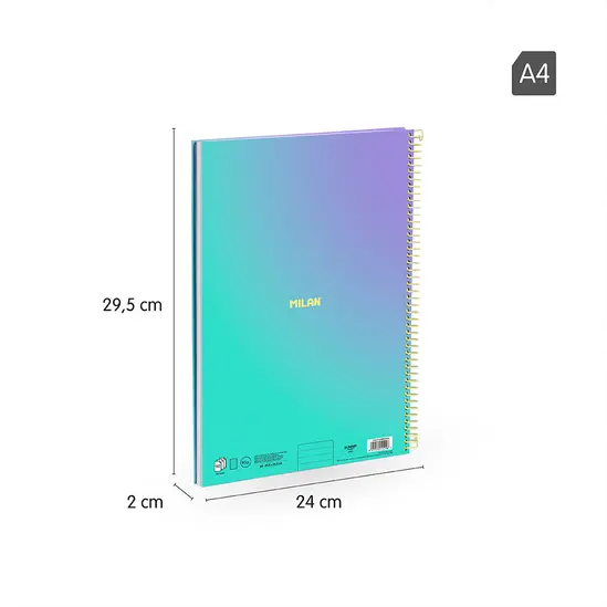 Тетрадка спирала А4 Sunset Milan 80 л 3 броя