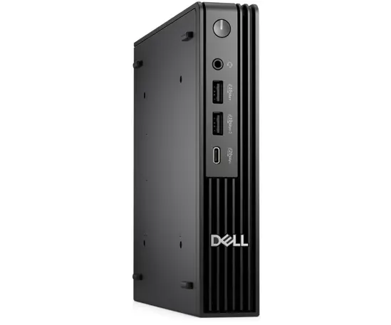 Настолен компютър Dell Pro Micro Plus QBM1250, Intel Core Ultra 5 235 (13 TOPS NPU, 14 cores, up to 5.0GHz), 16 GB: 1 x 16 GB, DDR5, up to 5600 MTs, 512GB SSD TLC, Integrated Graphics, Wi-Fi 6E, Bulgarian Keyboard&Mouse, 180W, Ubuntu, 3Y PS
