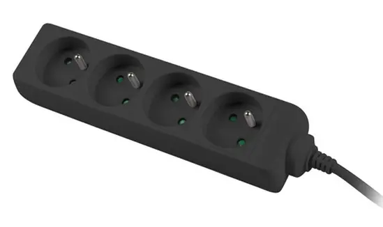 Разклонител Lanberg power strip 1m, 4 sockets,s for UPS system