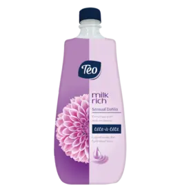 Течен сапун ТЕО Milk Rich Sensual Dahlia пълнител, лилав 900 мл