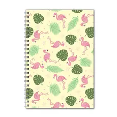 Комплект бележници със спирала DESIGNS- с фламинго