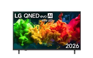 Телевизор LG 50QNED81B3C., 50" 4K QNED MiniLED Smart TV, 3840x2160, DVB-T2/C/S2, Aplha 7 AI Processor, HDR10 / HLG, webOS 26 ThinQ, VRR / ALLM / HGiG, 4K Super Upscaling, WiFi 5, Bluetooth 5.3, AirPlay 2, LAN, CI, HDMI, AI Sound Pro, Google Cast, SPDIF