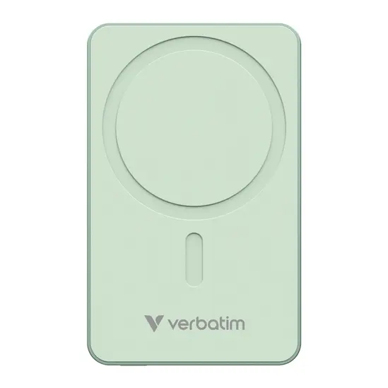 Външна батерия Verbatim Charge 'n' Go Essentials Power Bank Magnetic Wireless 10000mAh Green